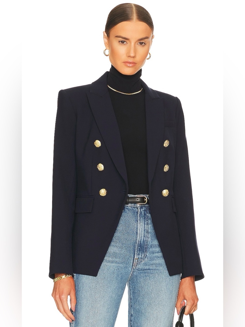 NEW. VERONICA BEARD navy Miller Dickey Jacket